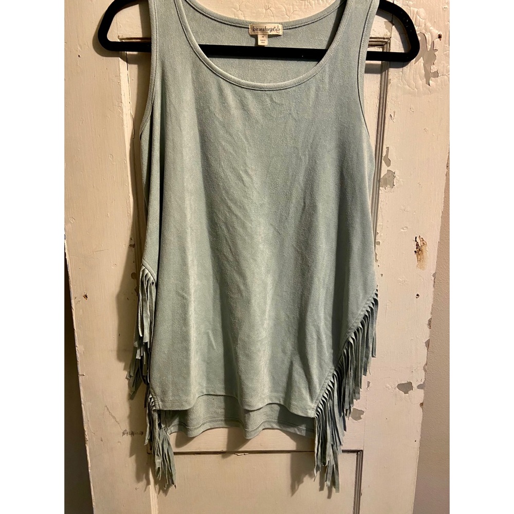 Boutique fringe tank top